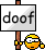 Schild_doof